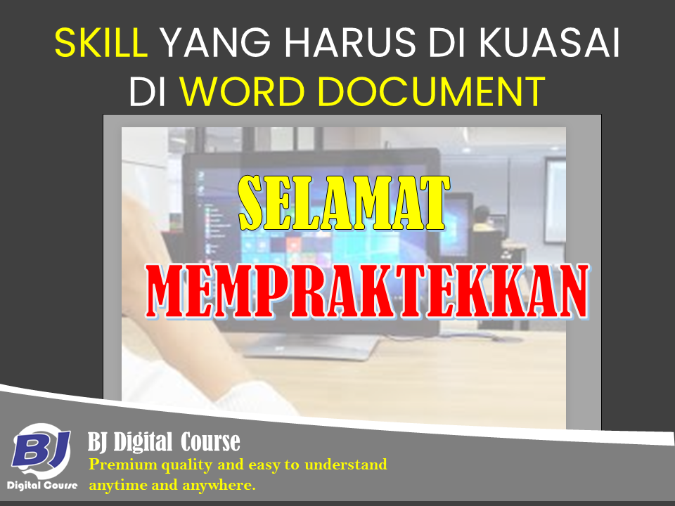 eCourse: Skill yang harus dikuasai di Word Document